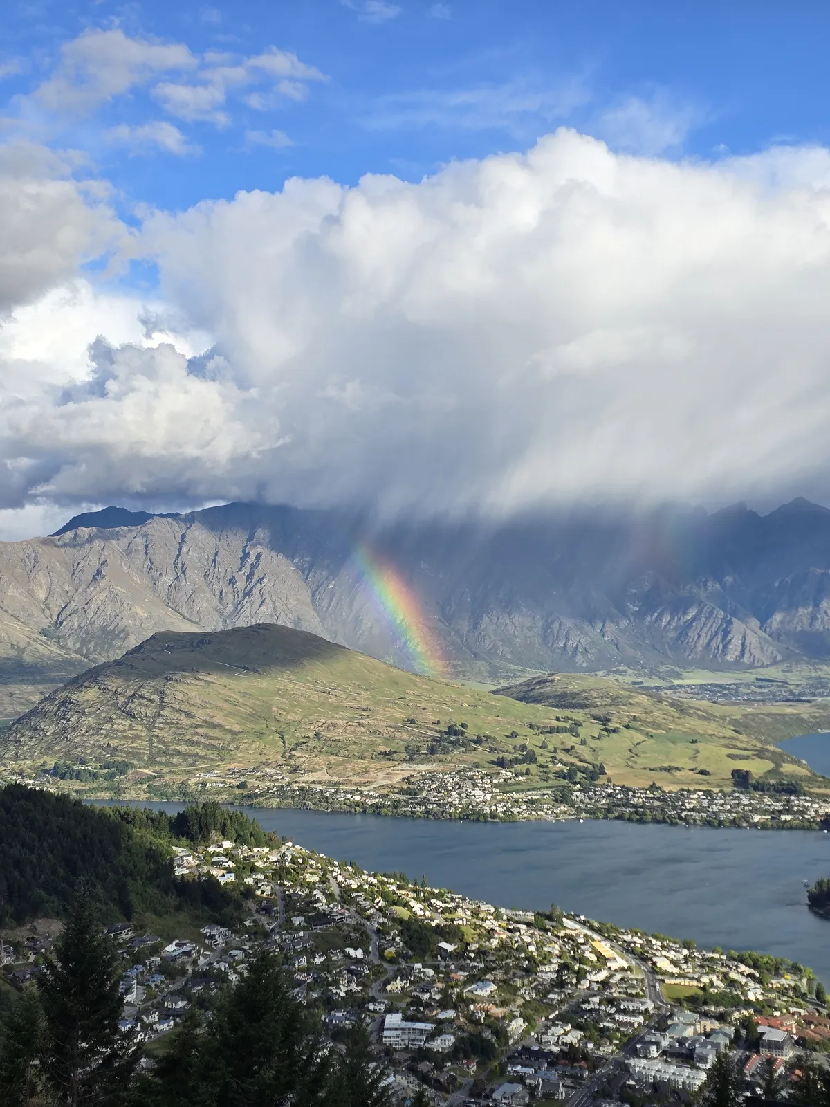Rainbow over Queenstown