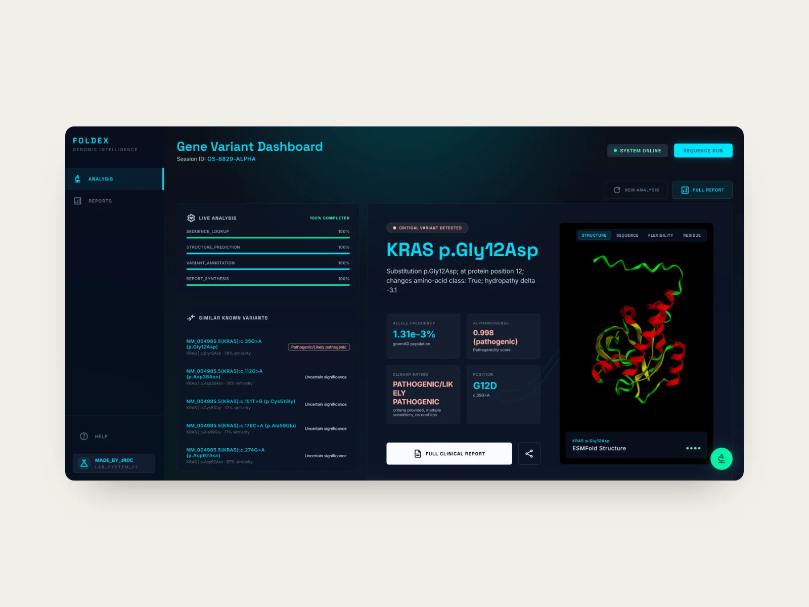 FoldEx screenshot